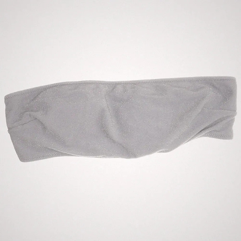 H&M, Bandeau-BH, Größe: 40, Grau/Silber, Elasthan/Polyamid/Polyester #Uz5