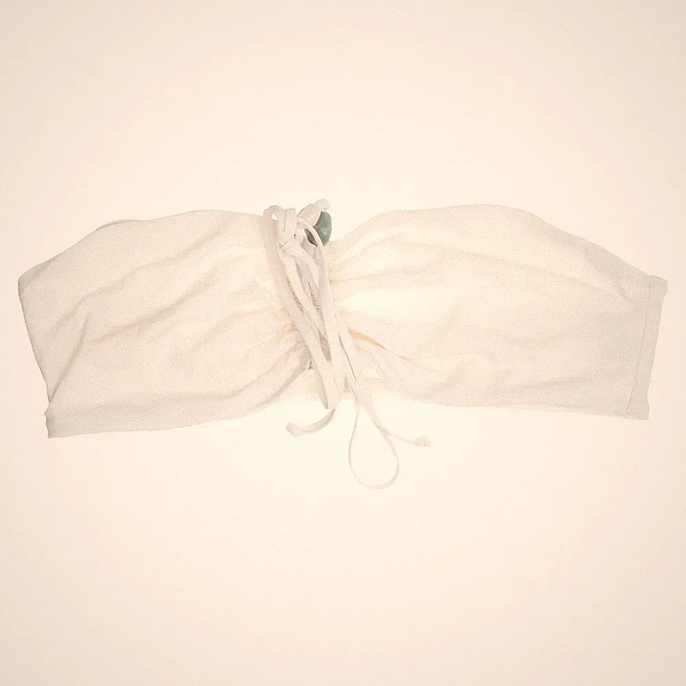 H&M, Bandeau-BH, Größe: 50, Weiß, Elasthan/Polyamid/Polyester, Damen #iW5