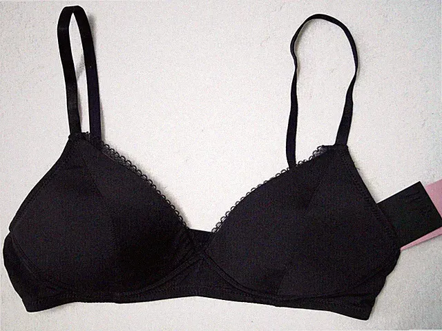H&M Bügelloser wattierter Damen BH Gr. 38, 40 schwarz NEU