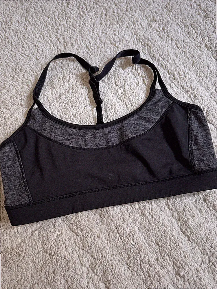H&m Sport Bh schwarz grau m 38