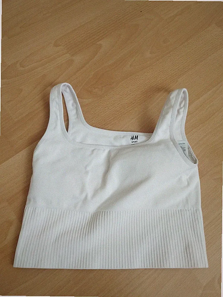 H&M Sport Push Up BH ,Gr S ,Weiß