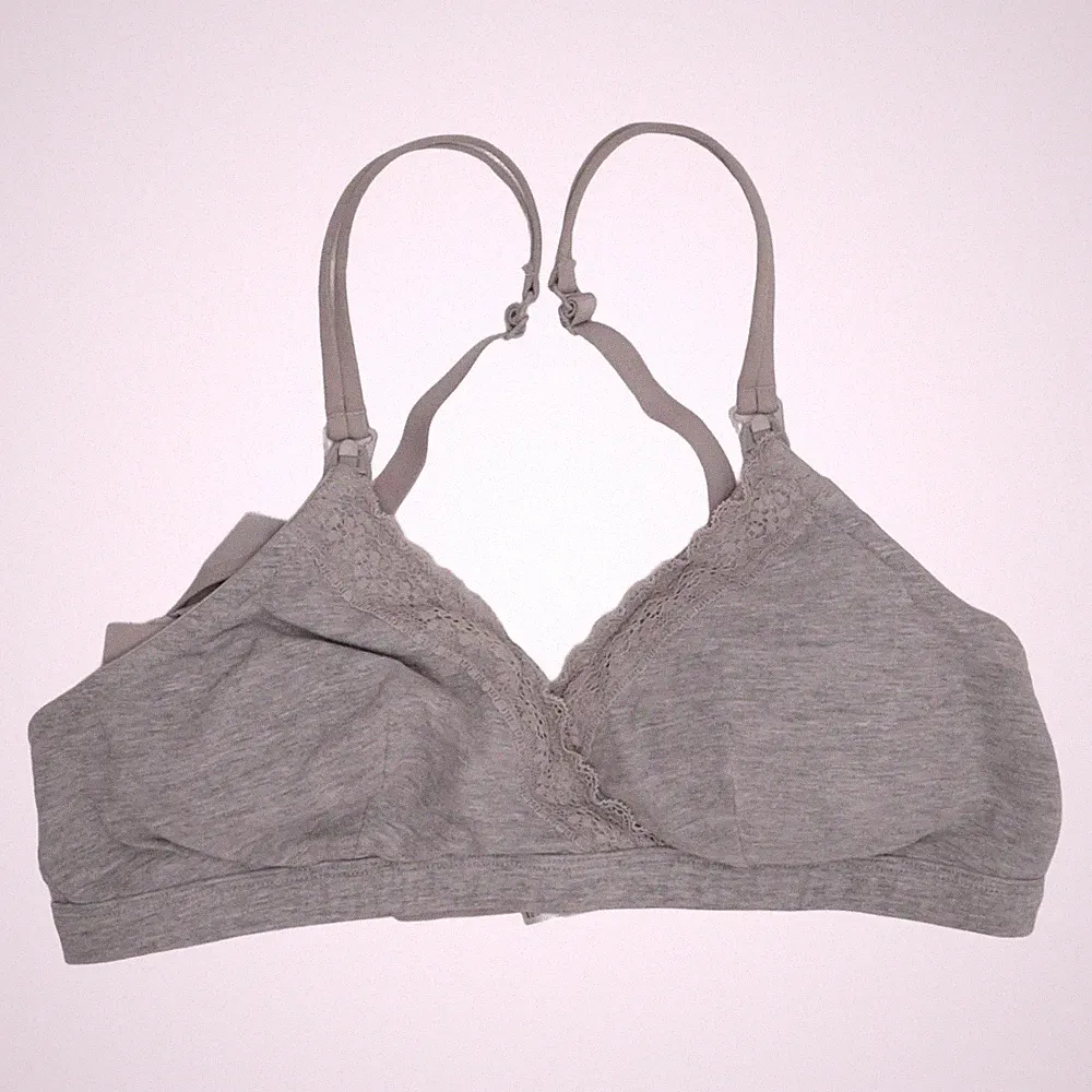 H&M, Still-BH, Größe: 80C, Grau, Baumwolle/Elasthan/Polyamid/Viskose #g0e