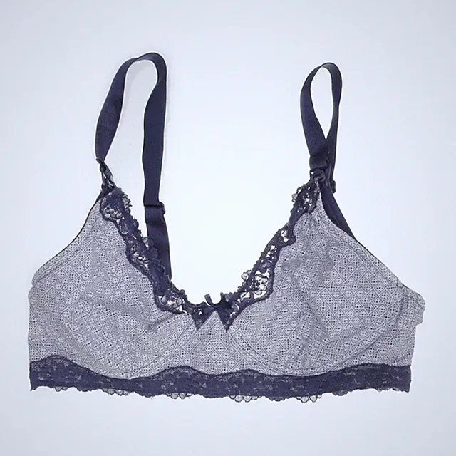 H&M, Still-BH, Größe: 80D, Blau/Grau, Gepunktet, Damen #DRk