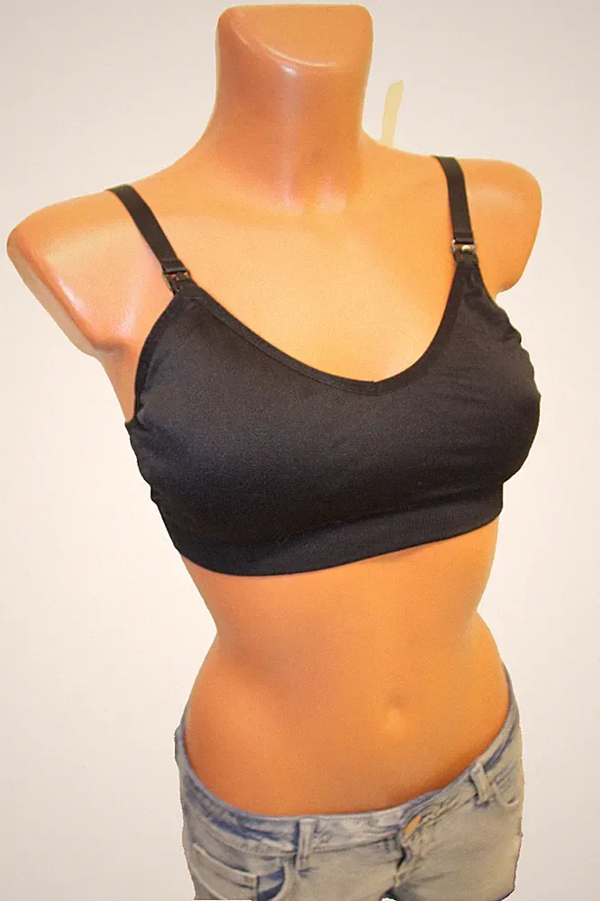 H&M Still BH M 75A B 75 A Jersey schwarz Unterwäsche Träger Damen Stillmode