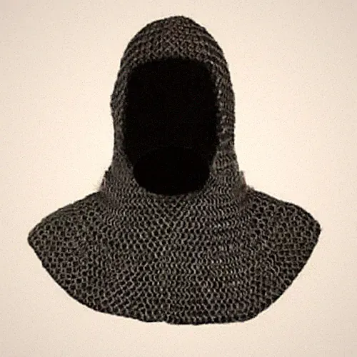 Handgefertigte Coif zum Verkauf Kette Coif Rüstung Kettenhemd Kapuze Kettenhe...