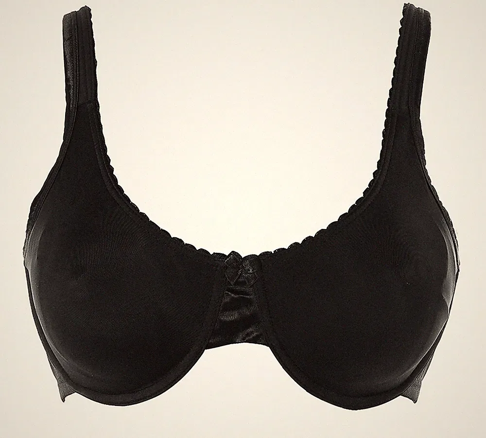Heine Damen Minimizer Bügel BH nahtlose Cups Schwarz 80 Cup E K9271