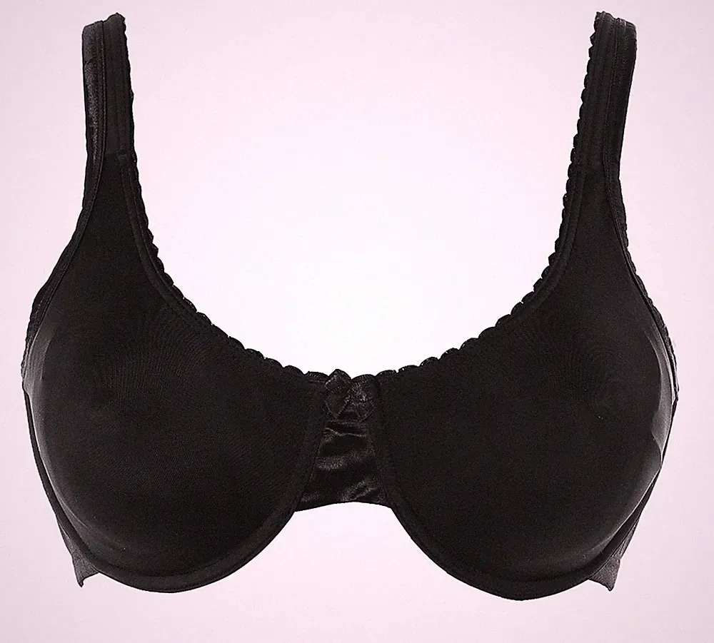 Heine Damen Minimizer Bügel BH nahtlose Cups Schwarz 95 Cup E K9273