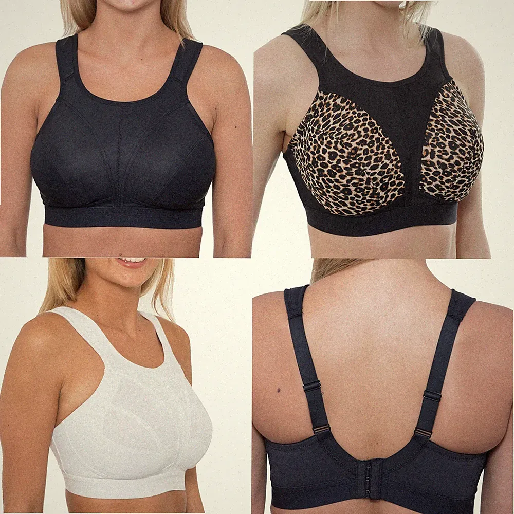 High Impact Sport BH Übergröße ohne Bügel Gym Laufen Crop Top 34-46 B-J