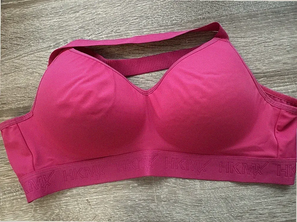 HKMX Sport-BH The Elite 34E Aubergine Racerback 5M20 Pink
