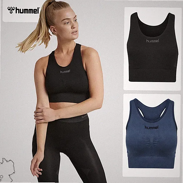 hummel Damen Sport-BH Nahtlos Ergonomisch Schnell Trocknend Atmungsaktiv