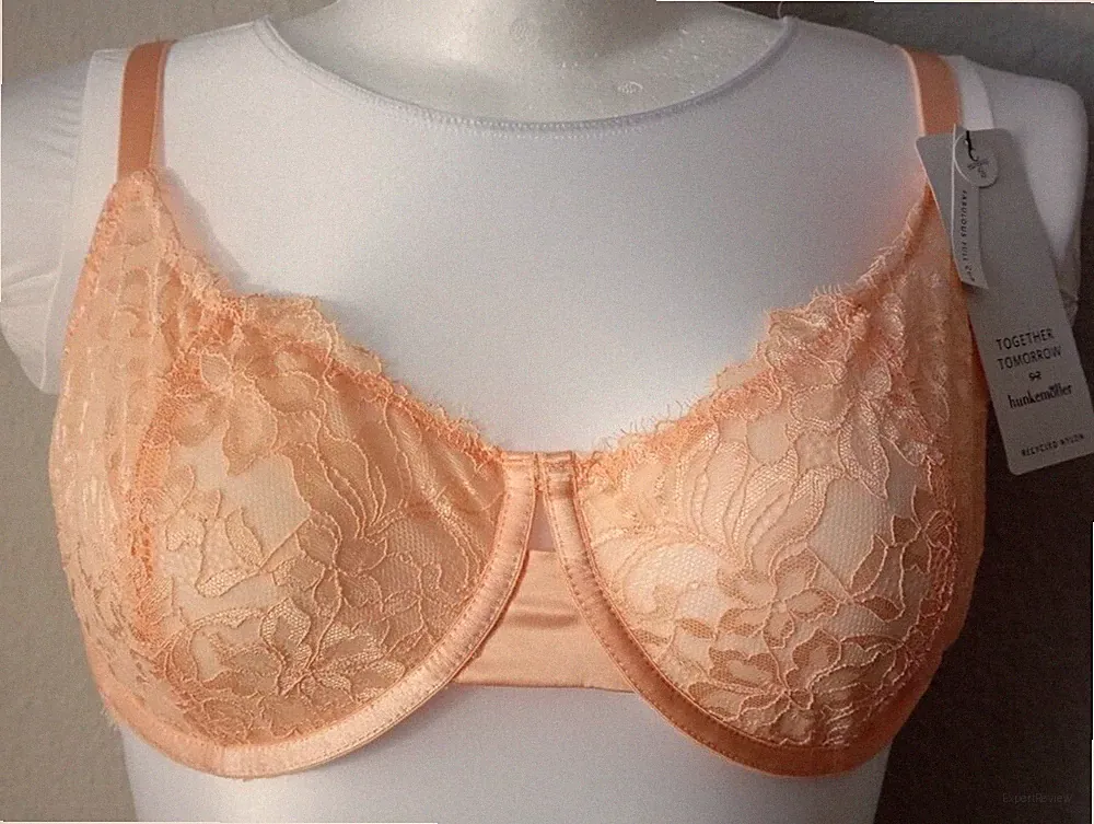 Hunkemöller Bügel BH "Isabella uf" mit floraler Spitze Peach Parfait 95C