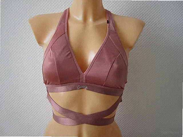 HUNKEMÖLLER CARO-E- SPORT BH MAUVE-FARBEN CROSSBACK SUPPORT Gr. L NEUWERTIG !!