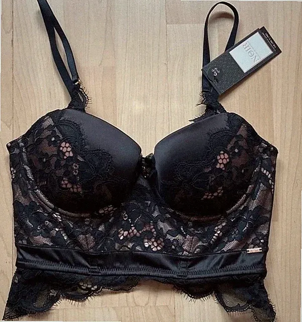 Hunkemöller Noir Coll. Longline Bügel-BH Gr. 75C NEU mit Etikett