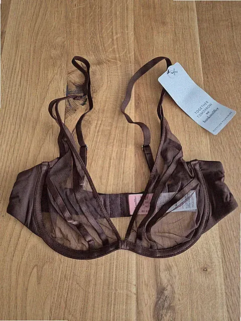 Hunkemöller Spitzen BH Rianne Up * 75C * Braun * NEU