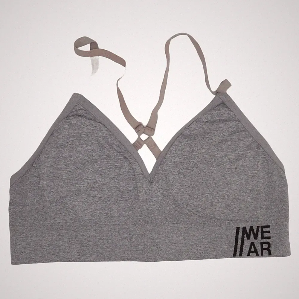 I-Wear, Sport-BH, Größe: L, Grau, Elasthan/Polyamid, Einfarbig, Damen #63M