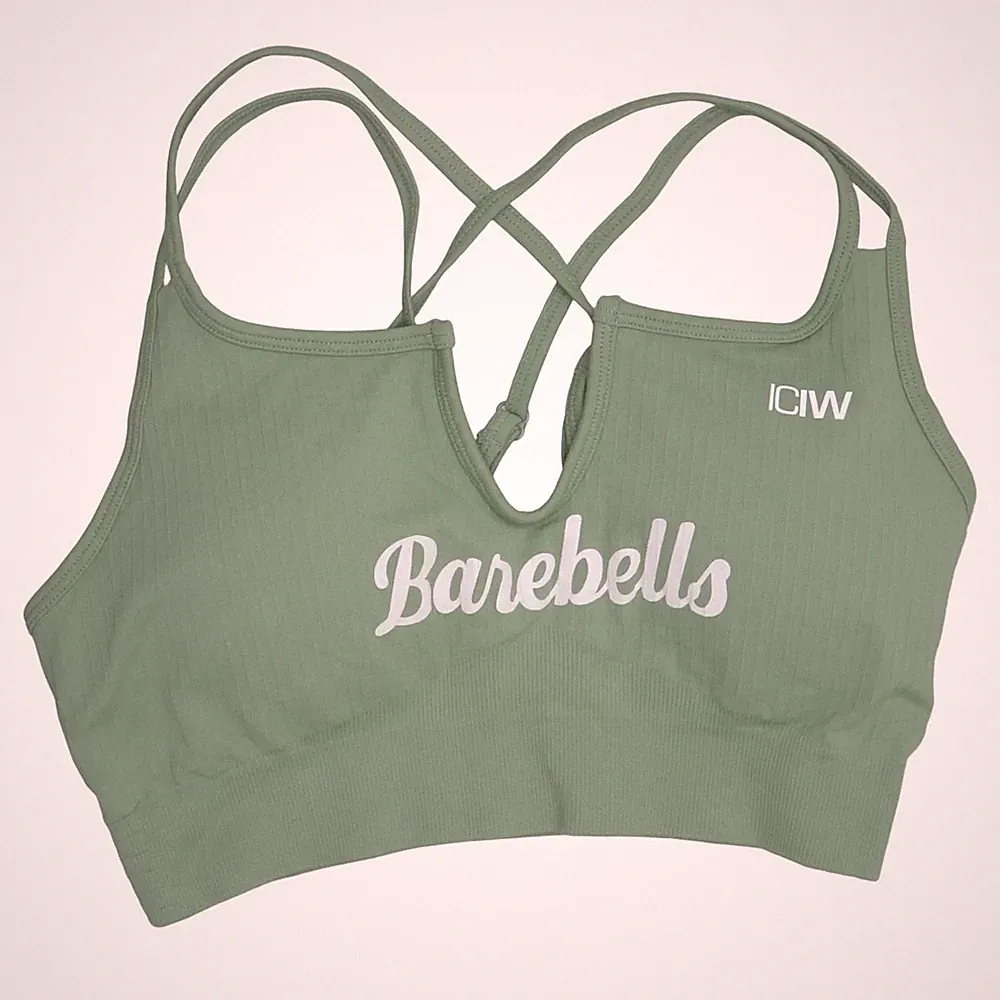 ICIW, Sport-BH, Größe: 36, Grün, Elasthan/Recyceltes Polyester, Einfarbig #56T