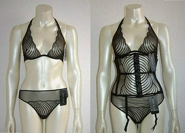 *** IMPLICITE *** BH Set mit Slip + Strumpfhalter Modell Vertige *** UVP: 140 €