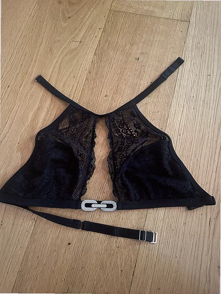 Intimissimi BH mit Strass, 70A, 75 A, Gr S++Spitzen-hemdchen Schwarz, Gr S