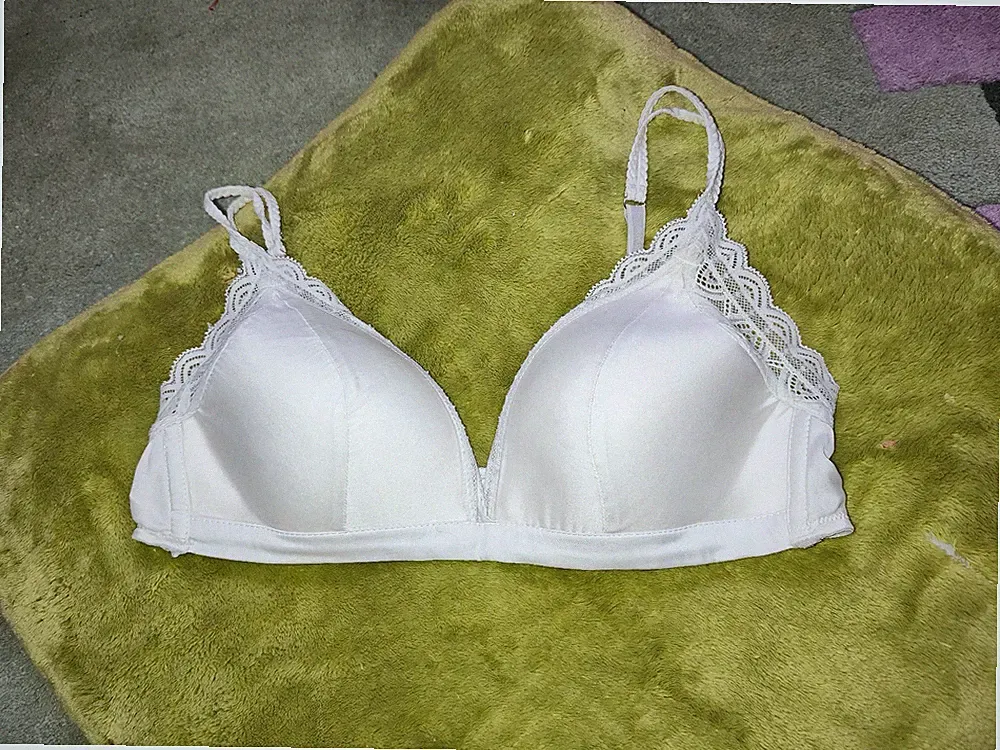 INTIMISSIMI Triangel BH Tiziana aus Seide u Spitze creme weiss gr 75 B