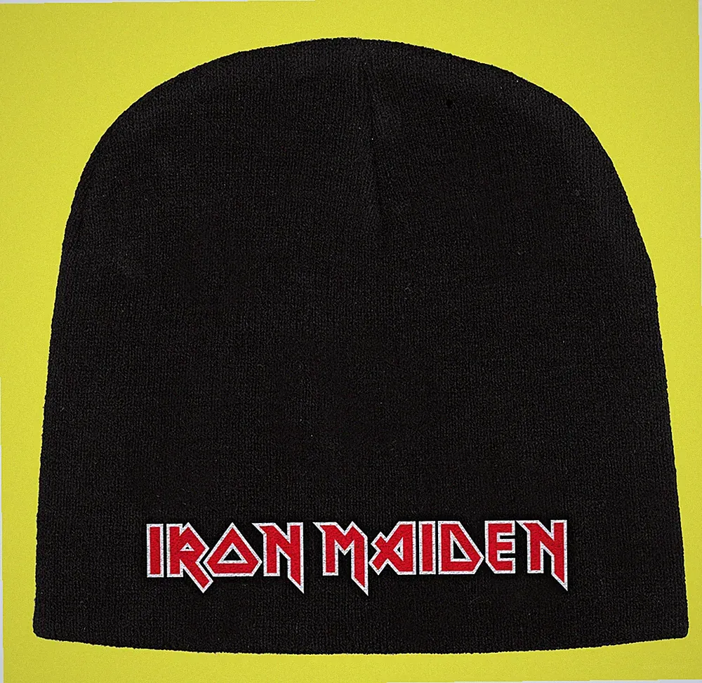 Iron Maiden Logo Beanie Mütze Hat Neu & Official!