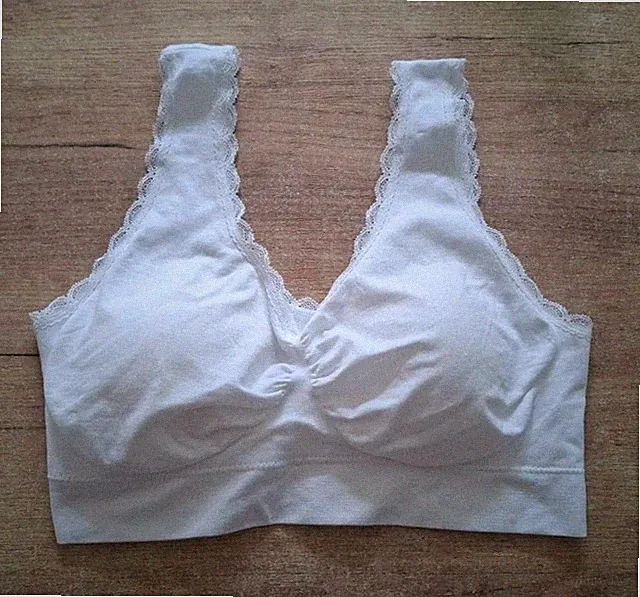 J-Line Seamless Bustier BH Gr. XXL weiß herausnehmbare Cups