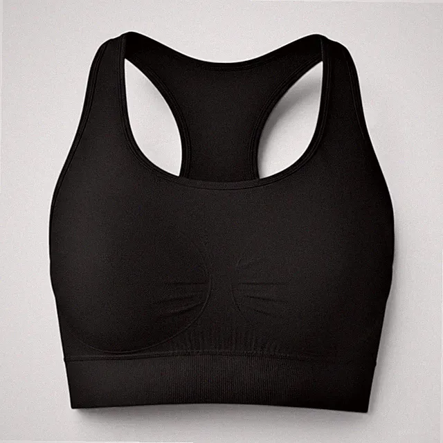 Jerf Damen Rossano Fashion Sport-BH mit Cups Bustier Bustenhalter, schwarz, S