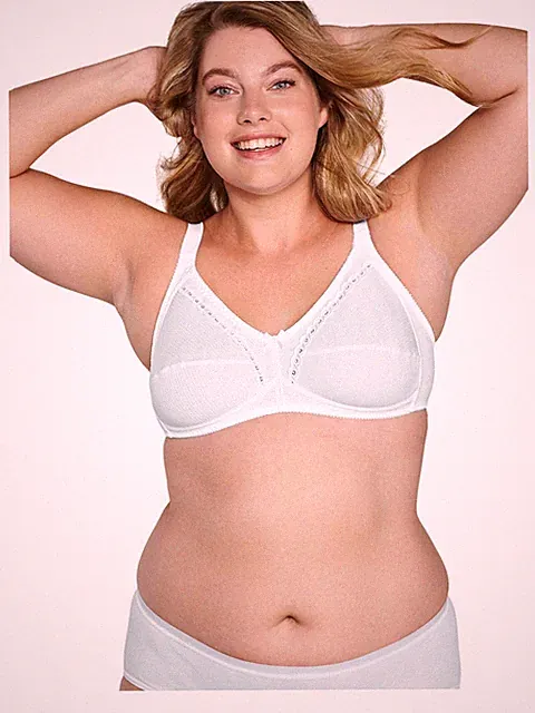 Karine - BH - ohne Bügel - Uni - Damen - Weiß - 105C