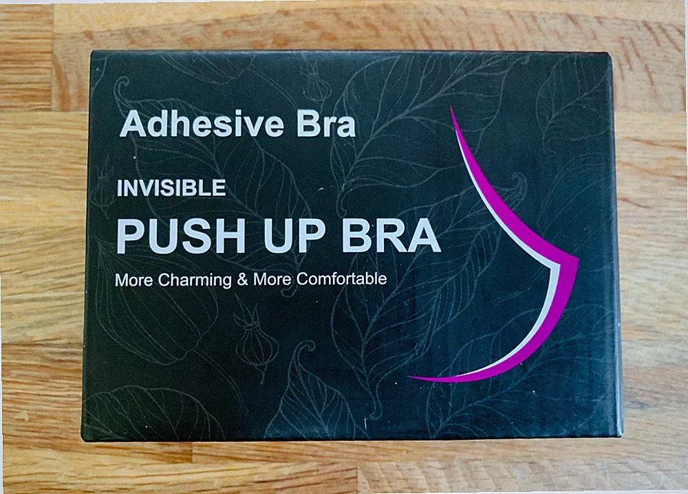 Klebe BH 2er Pack Push Up Silikon Brustvergrößerer Einlagen Nude Large C-D NEU