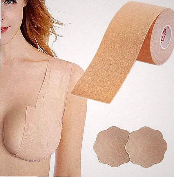 Klebe BH Push Up Große, Brust Boob Tape - nude