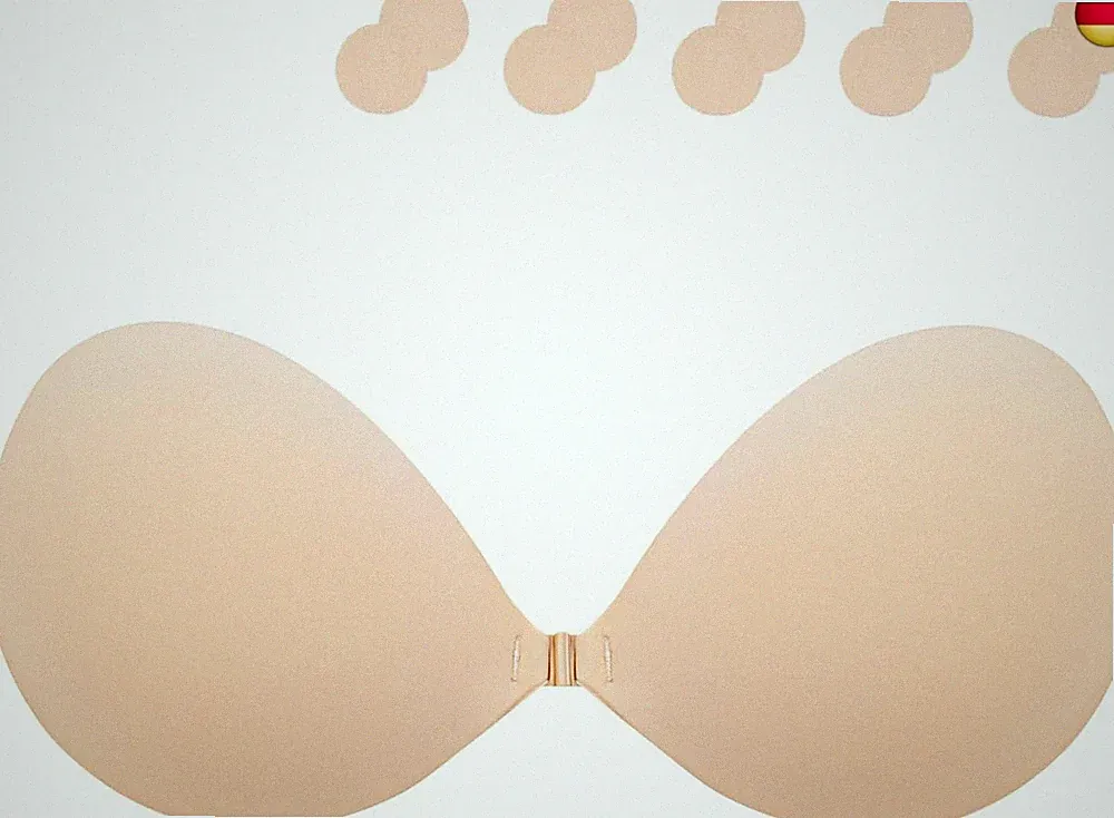 Klebe BH Push up Ohne Träger Unsichtbarer Trägerloser BH Sticky Bra zum Kleben R
