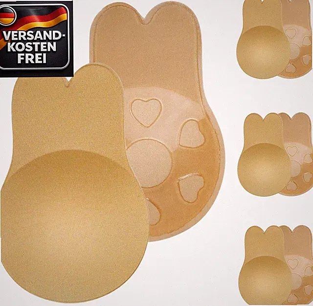 Klebebh Push-up unsichtbar wiederverwendbar 4 Stück Rückenfrei für Abend, Braut