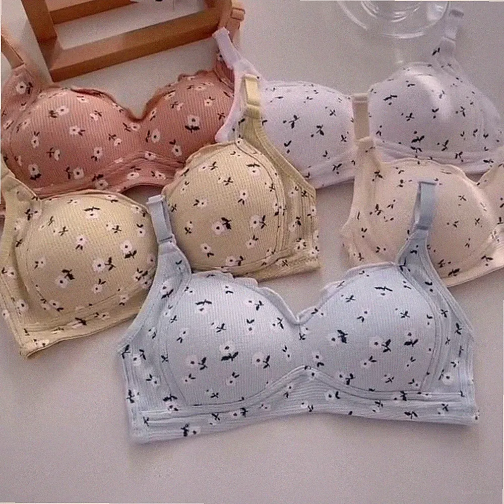Kleine Brust Bügel BH dünne Schale bequem Nylon Spandex Stoff hinten Schnalle