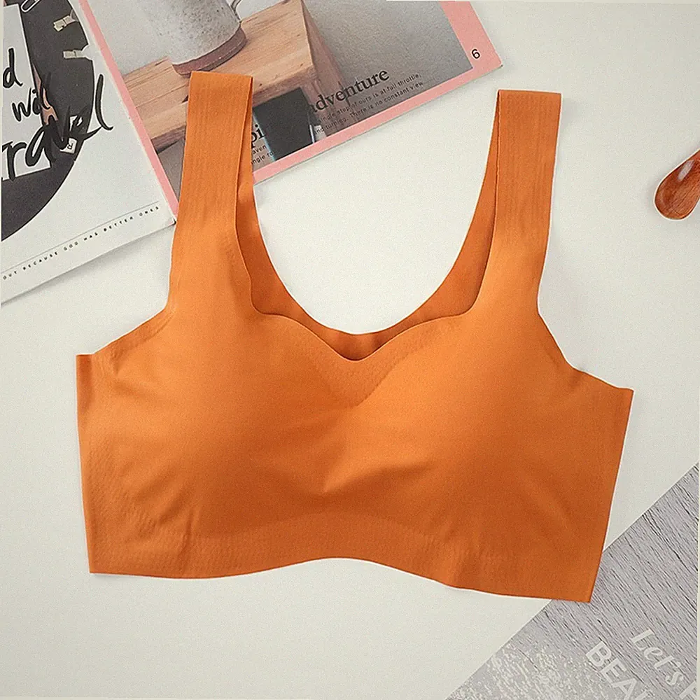 Komfort Frauen-BH Unterwäsche Yoga Laufen Nahtloser BH Sport-Crop-Tops