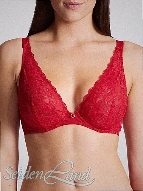 Komfort Triangel BH ROSESSENCE HK Spitze uni von Aubade rot oder nude