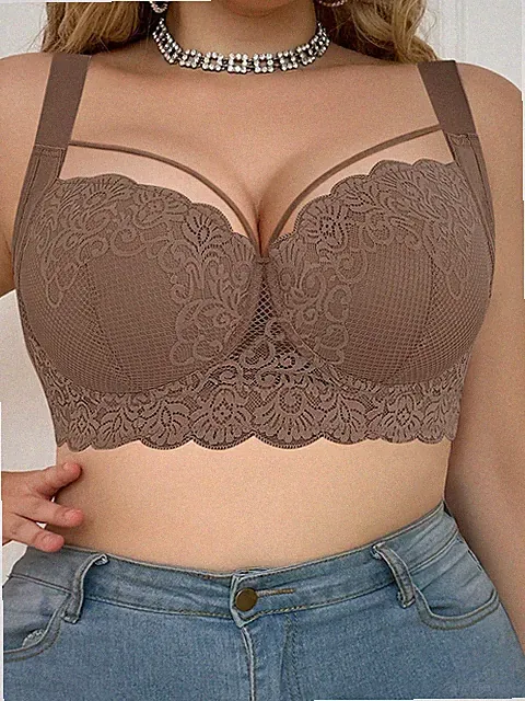 Komfortabler Bügel BH mit Spitze für große Größen Billig24