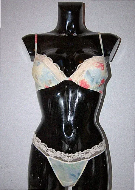 *** LA PERLA GLAMOUR *** BH Set mit Tanga Modell COLORAMA ** SEIDE **UVP: 175€