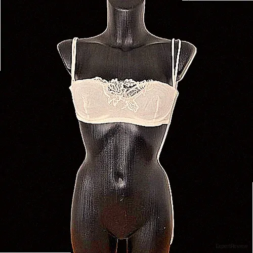 La Perla Seiden BH in Creme Gr. 75 B mit Spitze Luxus Dessous Neu