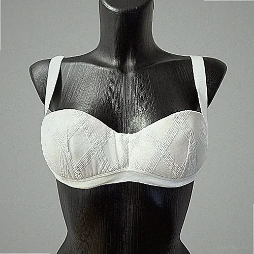 La Perla Studio Exklusiver Bügel BH gepolstert Gr 85 B weiß Italienischer Luxus