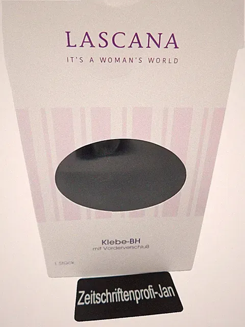 Lascana Damen Klebe BH schwarz mit Vorderverschluss Gr.A
