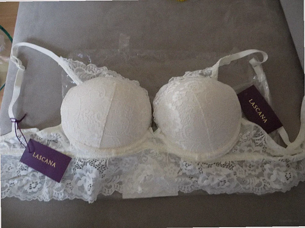 Lascana Push Up BH Größe 75B Gr.36 Braut creme weiß Spitze Bügel BH NEU