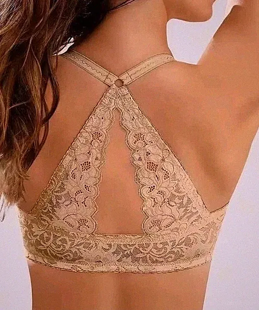 Lascana Schalen-BH 70 G Premium Dessous Spitzenrücken Vorderverschluss Beige