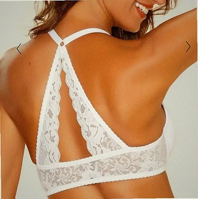 Lascana Schalen-BH 70 G Premium Dessous Spitzenrücken Vorderverschluss Weiß