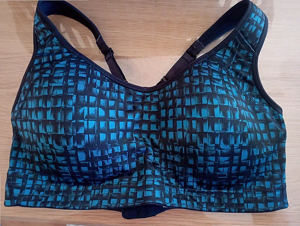 LASCANA Sport BH Gr. 85 c blau Schwarz neuwertig