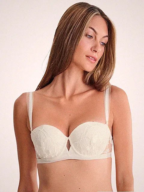 Lisca Balconnet Schalen BH Miracle Gr. 75-85 B-D, Ecru und Rot