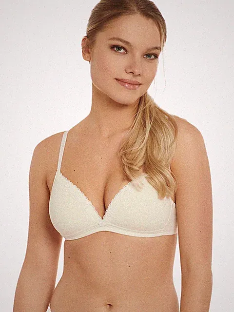 Lisca Triangel BH ohne Bügel Ines 020285 Gr. 70-85 A-C in Elfenbein oder Schwarz