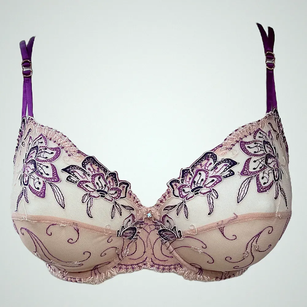 Lise Charmel Vollschalen BH mit Bügel Ecrin Desir Swarovski Anhänger 75E 80E NEU
