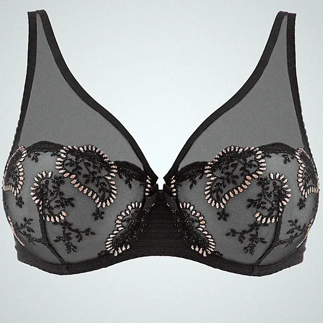 Louisa Bracq *Elise* Bügel-BH ungefüttert schwarz Gr. 80 E 80 F 95 D NP 79,99 €
