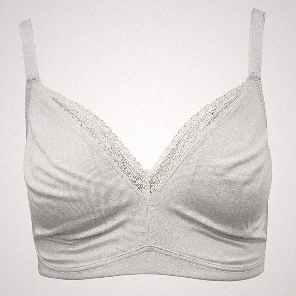 M&S Body Soft™ Damen BH ohne Bügel Vollschale mit Spitzenbesatz