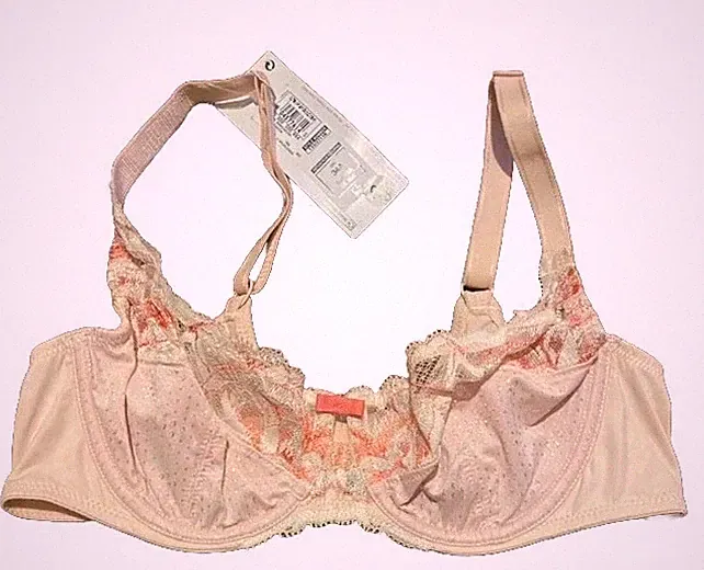 M&S Koralle BH Marks and Spencer Rosa Bügel ungeformt Spitze Cup Gr. 34A