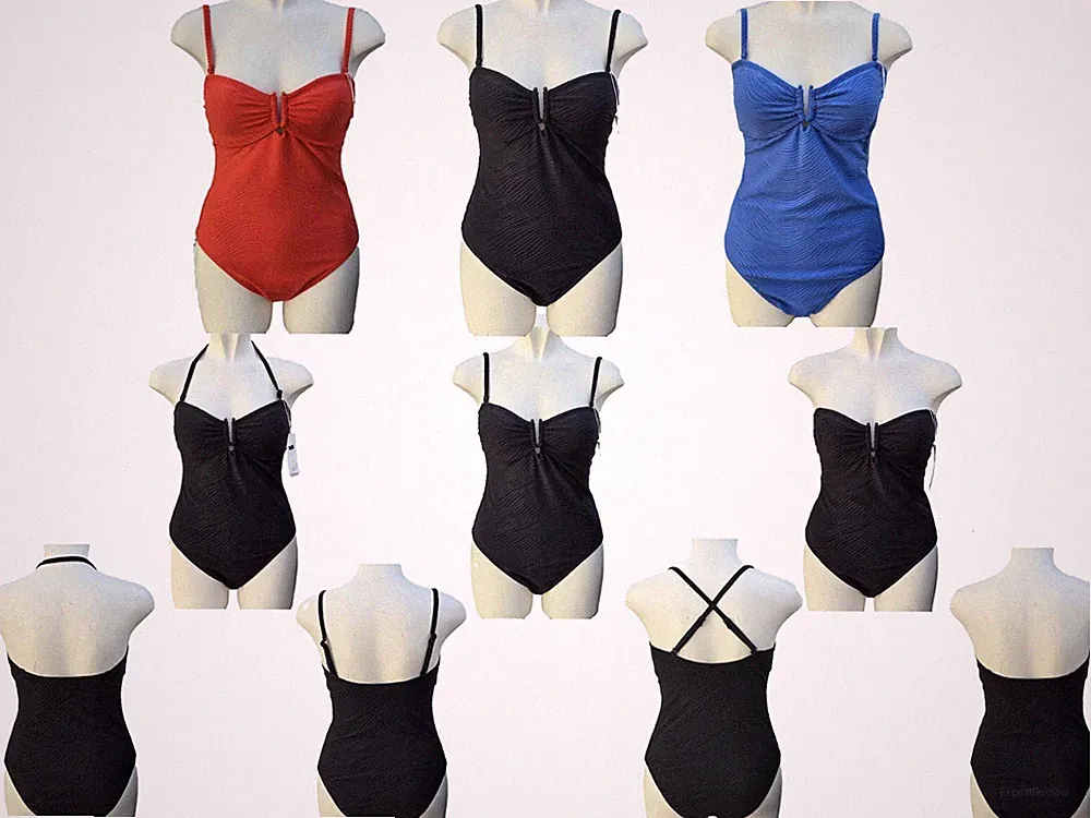 M&S Multiway Badeanzug Schwimmanzug ohne Bügel gepolstert Bandeau Gr 12 14 18 24